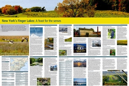National Geographic New York's Finger Lakes Destination Touring Map & Guide 1