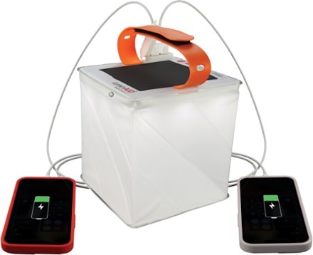 LuminAID Survivor Quick Inflate Solar Lantern with Dual Phone Charger Phones and lightning charging cables not included