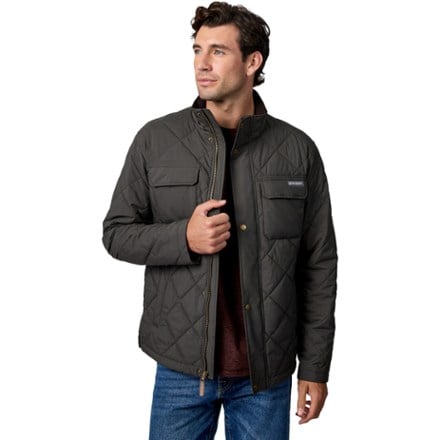 Free Country Recycled High Stretch Snap Front Puffer Insulated Jacket - Men's 2