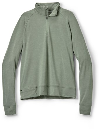 REI Co-op Women's Active Pursuits Long-Sleeve Quarter-Zip Pullover  Green S