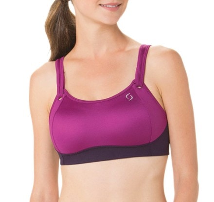 Moving Comfort* Pink Print Size Medium Sports Bra