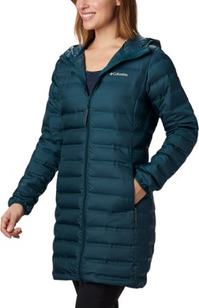 lake 22 long hooded down jacket