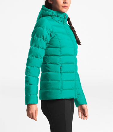 women's stretch down hoodie north face