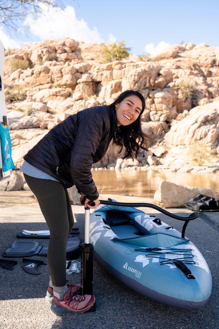 Location Image for Platte Inflatable Kayak with Paddle