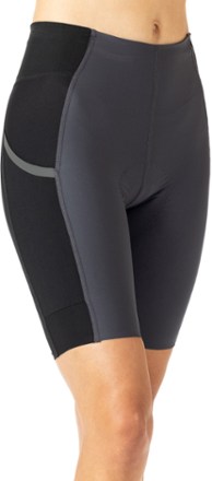 BLACK HIGH WAISTED CYCLING SHORTS - lightweight