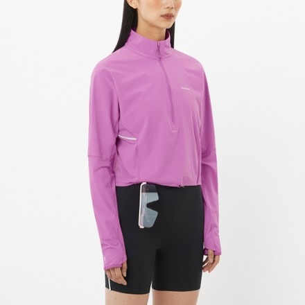 Salomon Sense Aero Hybrid Cropped Pullover - Women's 1