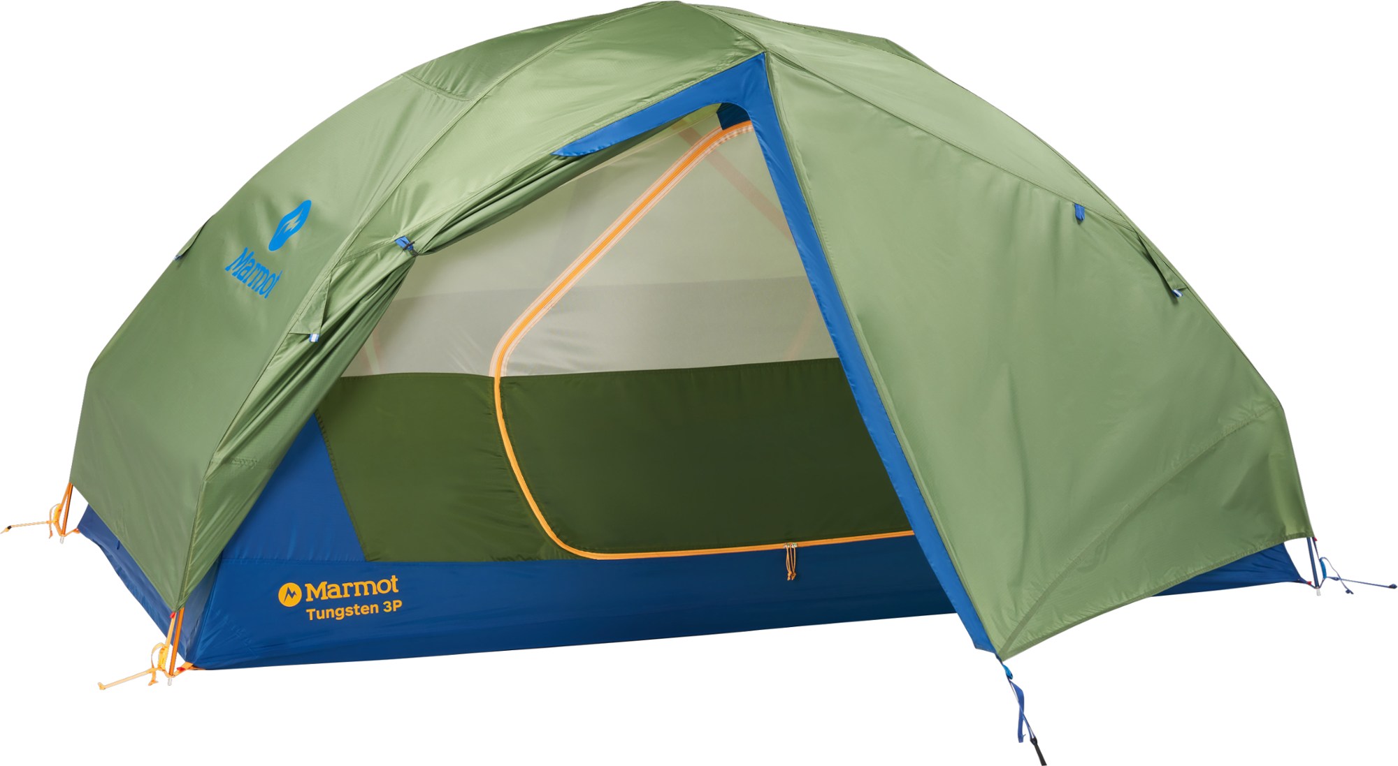 Marmot Tungsten 3P Tent with Footprint - Foliage/Dark Azure