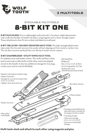 Wolf Tooth Components 8-Bit Kit One Bike Multi-Tool Set 6