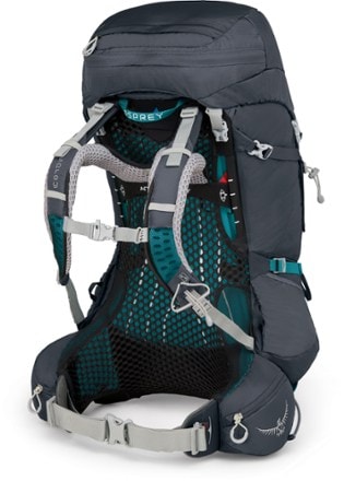 Osprey Aura AG 50 Pack - Women's Back view (Vestal Grey)