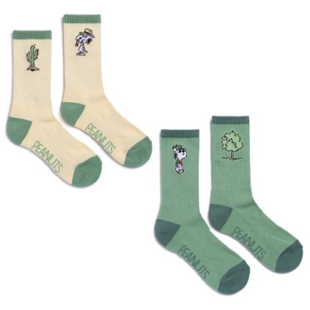 Parks Project Peanuts x Parks Project Trail Crew Socks - 2 Pairs Side one