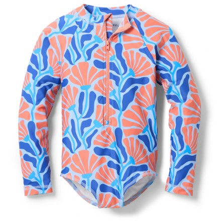 Lake Label Long Sleeve One-Piece Swimsuit  Pink 8-9 Kids