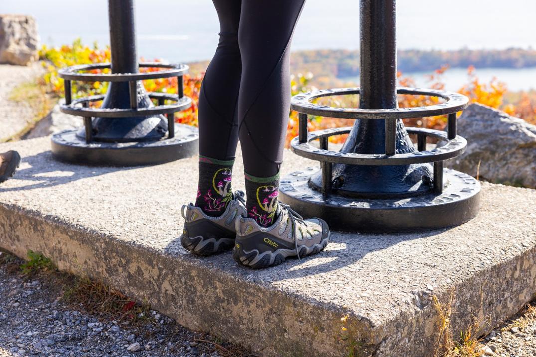 Location Image for Mellow Mushrooms Micro Crew Lightweight Hiking Socks - Women's