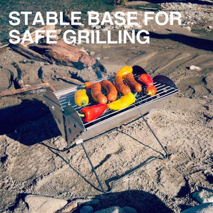UCO Flatpack Smokeless Grill – Faltbarer, Raucharmer Feuerkorb Mit Grillrost, Aus Edelstahl