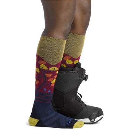 Darn Tough Enchanted Over-the-Calf Midweight Ski and Snowboard Socks - Women's 3