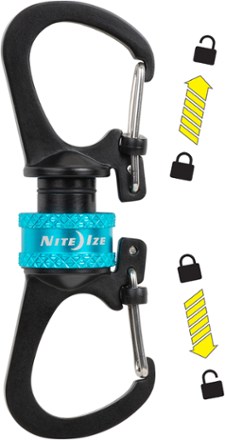 Nite Ize SlideLock 360 Magnetic Locking Dual Carabiner 4