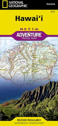 National Geographic Hawaii Adventure Travel Map 0