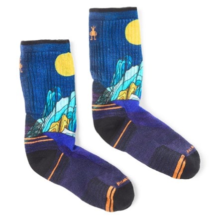 Smartwool Hike Targeted Cushion Mountain Myth Print Crew Socks - Men's 1