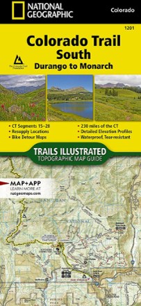 National Geographic Colorado Trail South: Durango to Monarch Topographic Map Guide 0