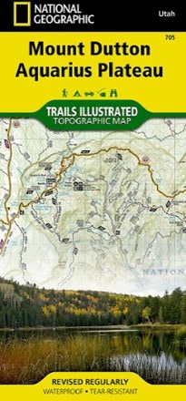 National Geographic Paunsaugunt Plateau, Mount Dutton & Bryce Canyon Topographic Map 0