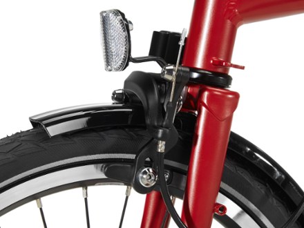 Brompton C Line Explore Folding Bike - High Brakes (House Red)