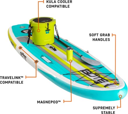 Bote Breeze Aero Inflatable Stand Up Paddle Board with Paddle - 11'6" 6