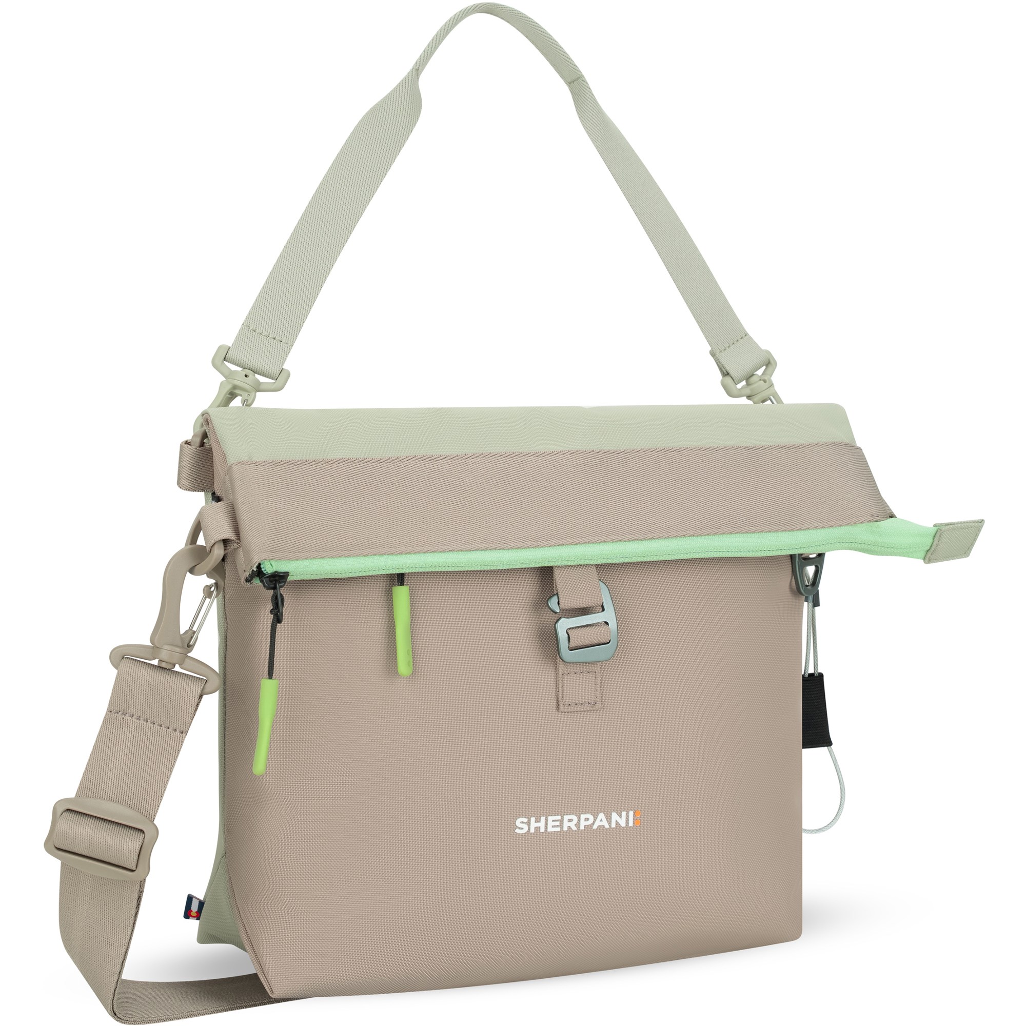 Sherpani Viso Crossbody Tote Bag Green