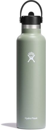 Hydro Flask 24 oz Standard Mouth Flex Straw Cap Black