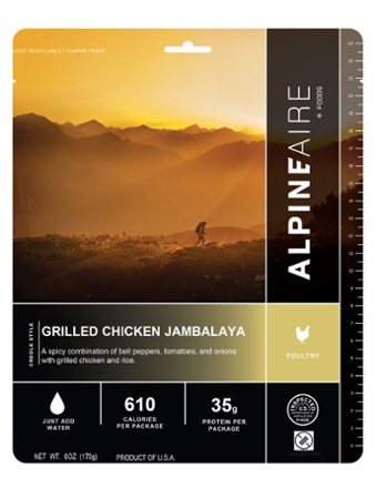 AlpineAire Foods Grilled Chicken Jambalaya - 1 Serving 0