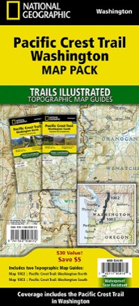 National Geographic Pacific Crest Trail: Washington Map Pack Bundle 0