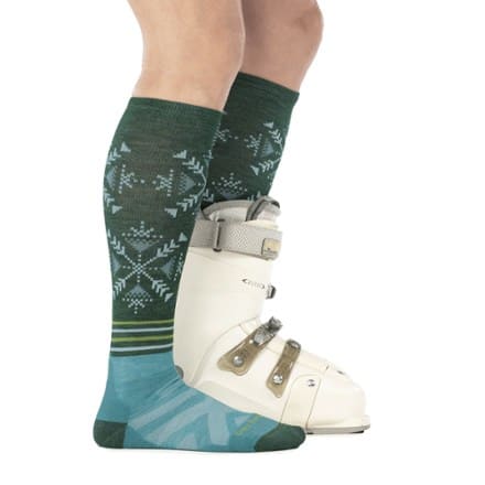 Darn Tough Snowfall Over-the-Calf Midweight Ski and Snowboard Socks - Women's 2