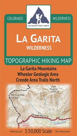 Outdoor Trail Maps Colorado La Garita Wilderness Map 0