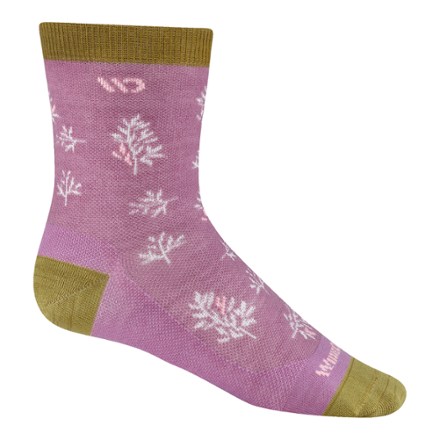 Wide Open Foliage No Cushion Micro Crew Socks - Women's 0