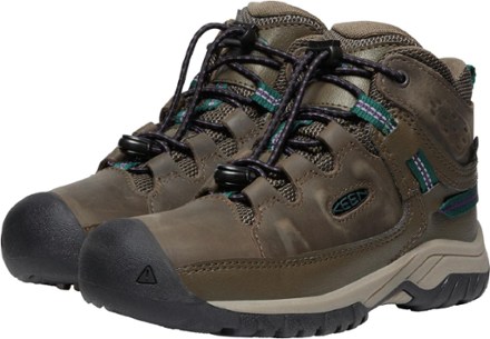 KEEN Targhee Mid Waterproof Hiking Boots - Big Kids' 4