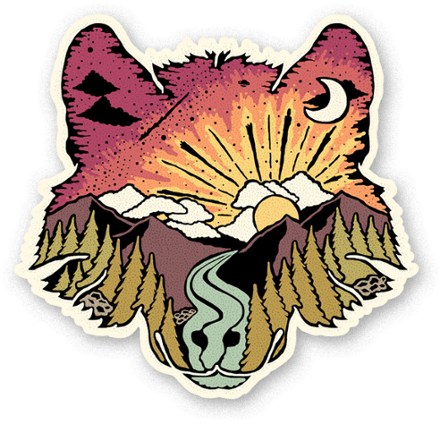 Atomicchild Wolf Face Sticker 0