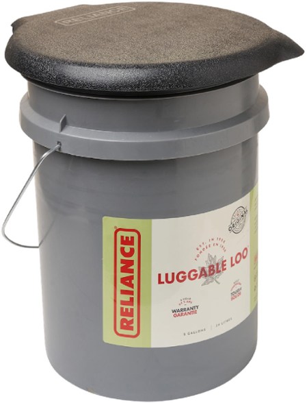 Luggable Loo Portable Toilet with Metal Handle