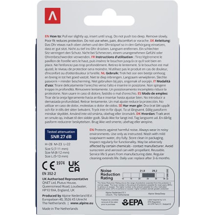 Alpine SleepDeep Multi-Size Earplugs - Set of 3 Pairs 2