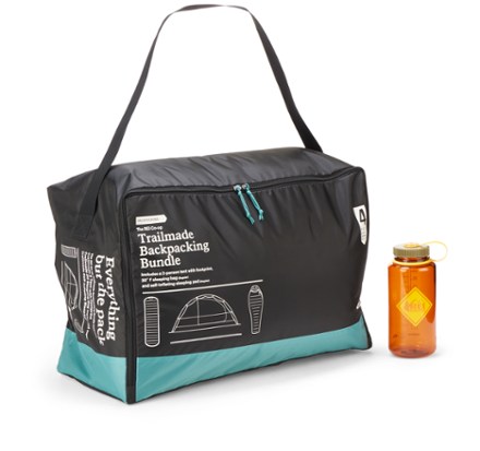 Trailmade Backpacking Bundle [Storage bag (32 fl. oz. bottle not included; shown for size reference only) (Mineral Teal)]