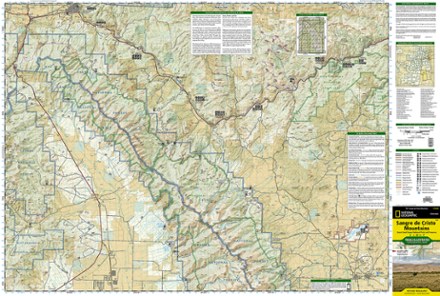 National Geographic Sangre De Cristo Mountains Trail Map 2