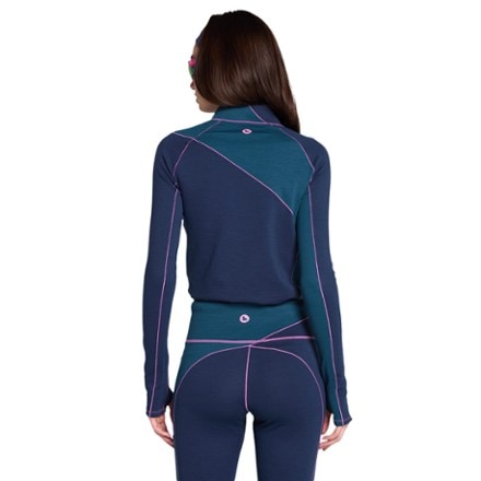 SENIQ Wool Sculpt Merino Mock-Neck Long-Sleeve Base Layer Shirt - Women's 1