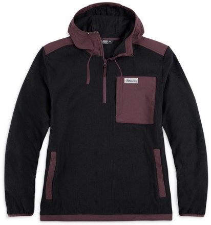 Gilet Outdoor Research Trail Mix Pour Homme – Taille L, Gris, Polaire Zippée, Occasion Parfait état