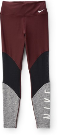 Nike Power Mid-Rise Mesh Training Tights - Women's