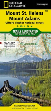 National Geographic Mount St. Helens and Mount Adams Topographic Map 0