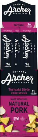 Country Archer Jerky Co. Teriyaki Pork Stick - 1 oz. 2