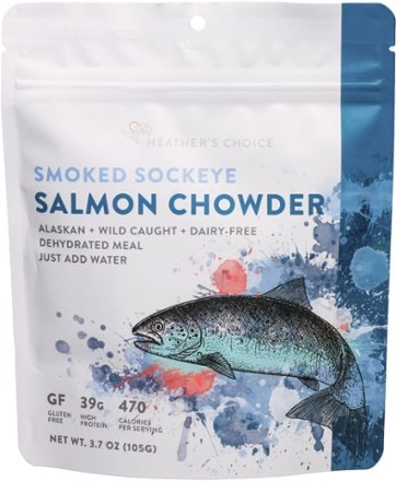 Heather's Choice Smoked Sockeye Salmon Chowder - 1 Serving 0