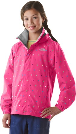 north face polka dot rain jacket