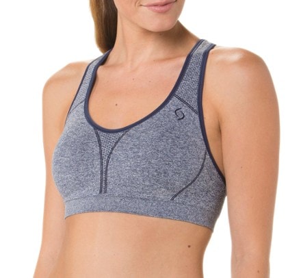 Brooks Moving Comfort Women's Juno Sports Bra, Navy Eclipse/Navy