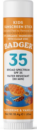 Badger SPF 35 Kids' Mineral Sunscreen Face Stick - 0.65 oz. 0