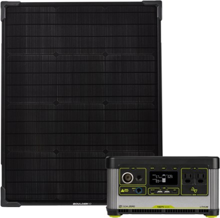 Yeti 500X Portable Power Station with Boulder 50 Solar Panel Kit