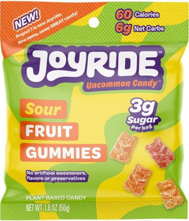 JOYRIDE Low Sugar Sour Fruit Gummies - 1.8 oz. 0