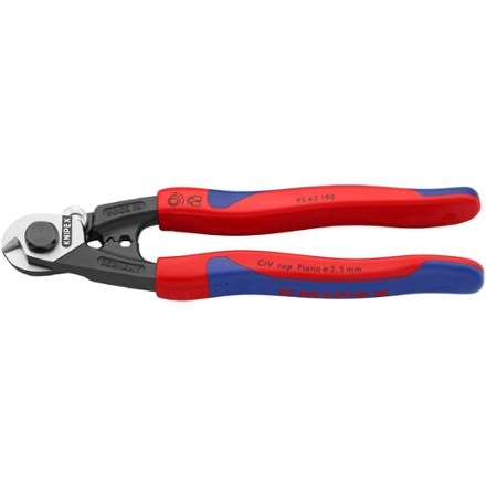 KNIPEX 7-1/2" Wire Rope Shears - Burnished Forged Steel 1